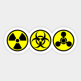 Nuclear - Biohazard - Toxic Sticker